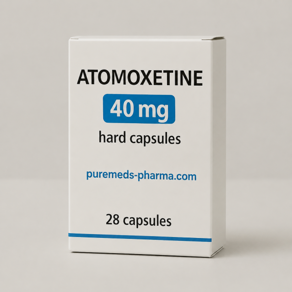 Atomoxetine Side Effects | Atomoxetine 40 mg Capsules Information Atomoxetine side effects information with atomoxetine 40 mg hard capsules medication packaging